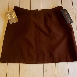 Tracy Evans Brown A-Line Mini Skirt for Work